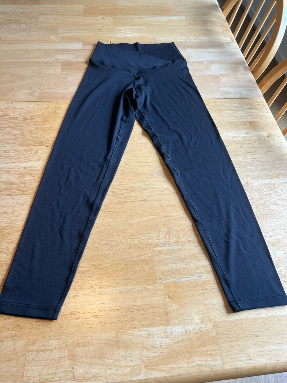 Aerie Offline Black Cross Waist Real Me Legging 7/8 length Size Medium
